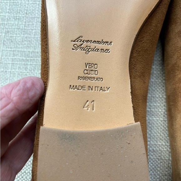 Riccardo Boccia genuine suede Flats size9.5 - Picture 6 of 11